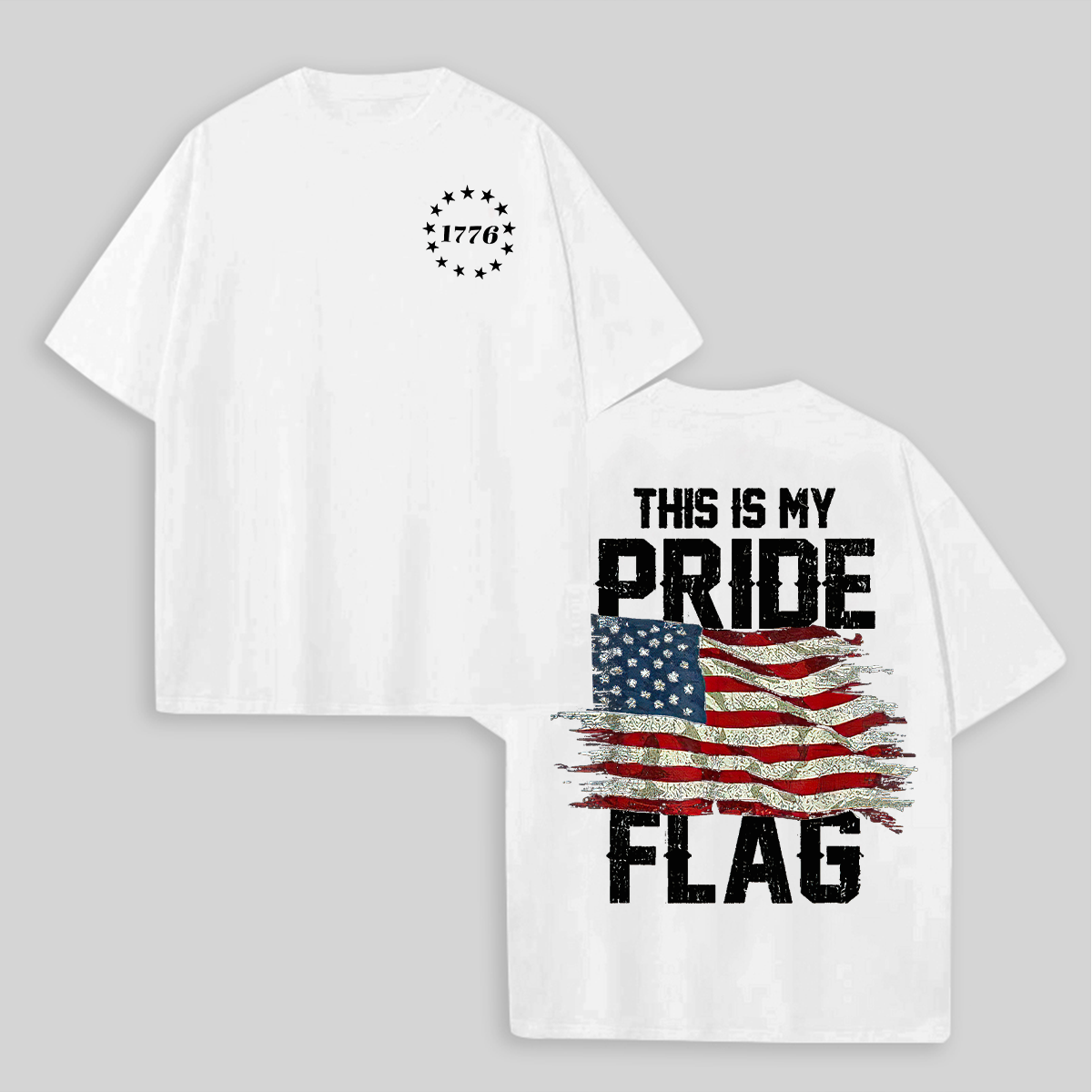  This Is My Pride Flag Printed Unisex Oversized T-shirts Image - 3