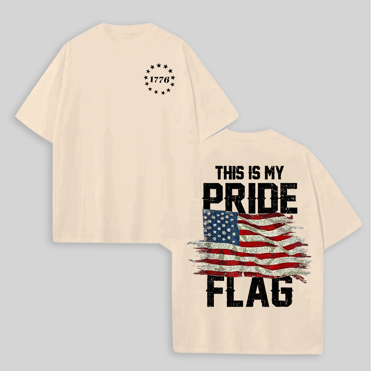  This Is My Pride Flag Printed Unisex Oversized T-shirts Image - 2