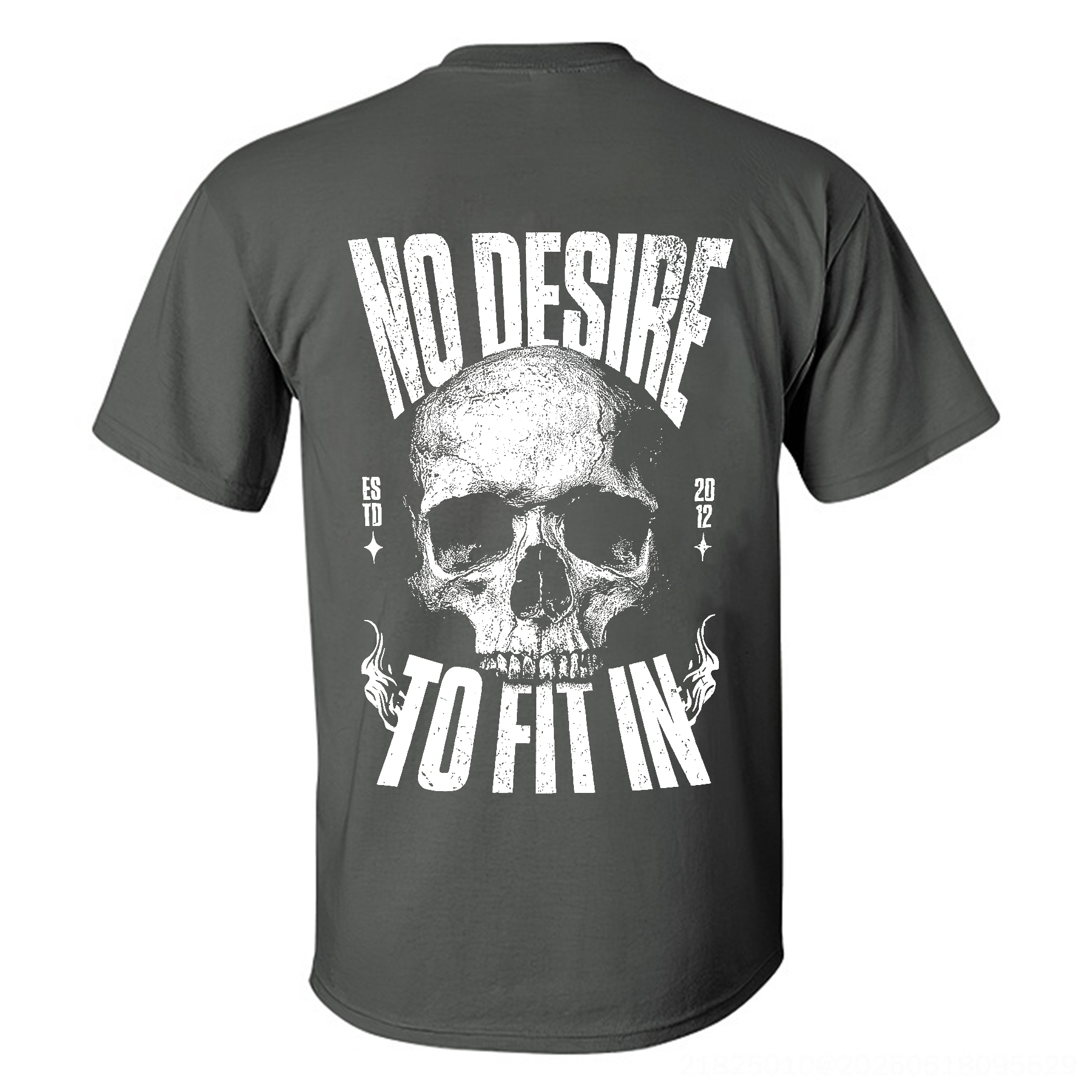 No Desire To Fit In Skull T-shirt Image - 13