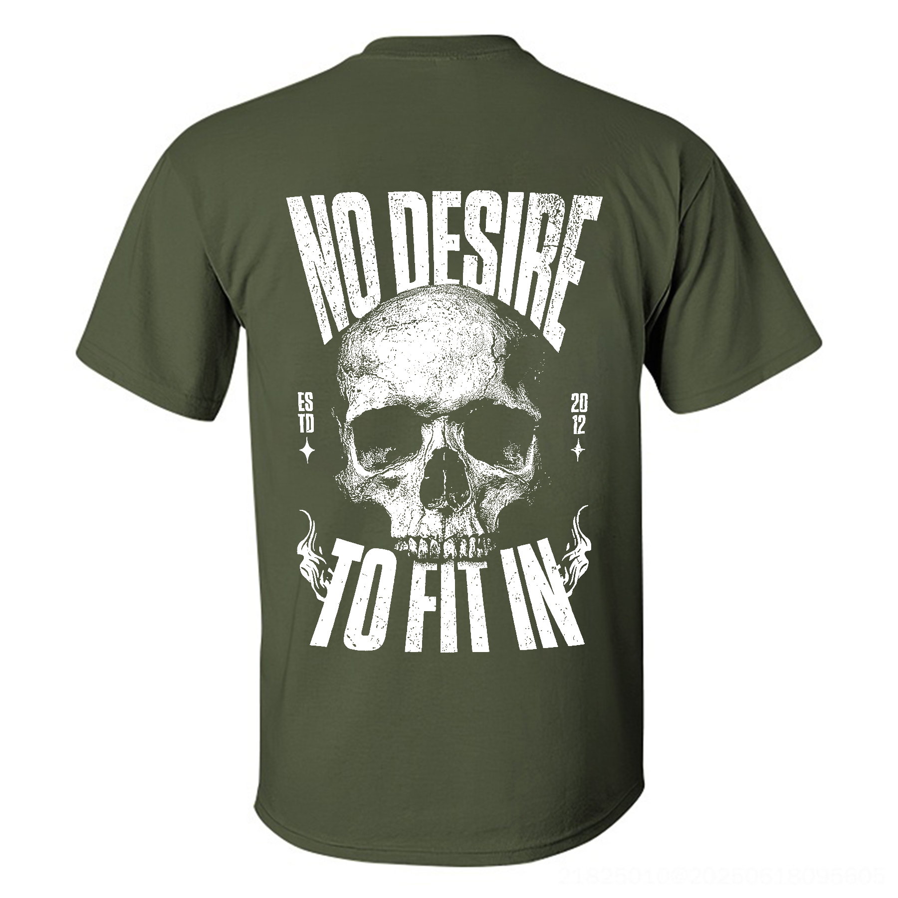 No Desire To Fit In Skull T-shirt Image - 9