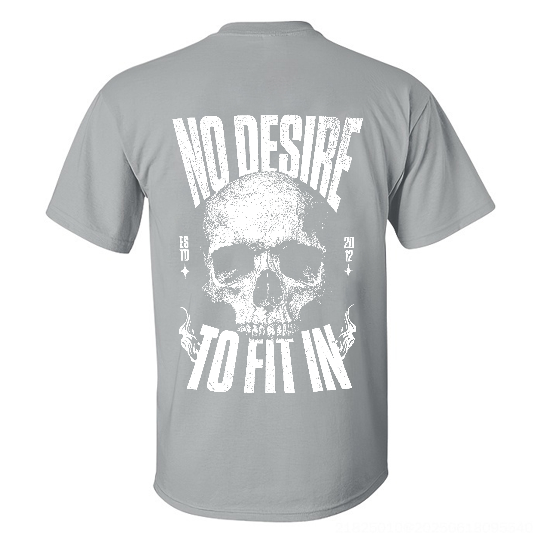 No Desire To Fit In Skull T-shirt Image - 11