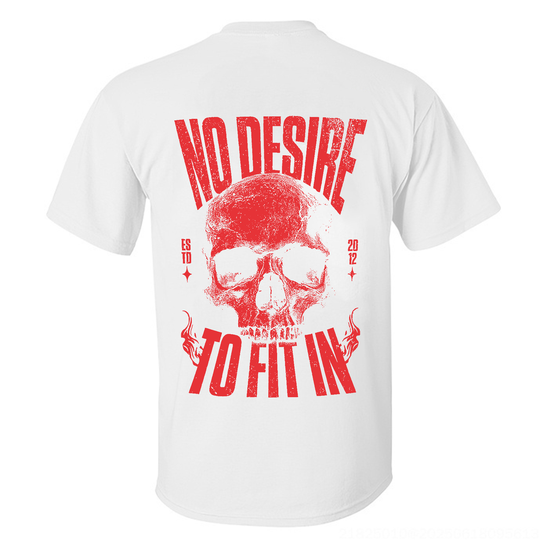 No Desire To Fit In Skull T-shirt Image - 5