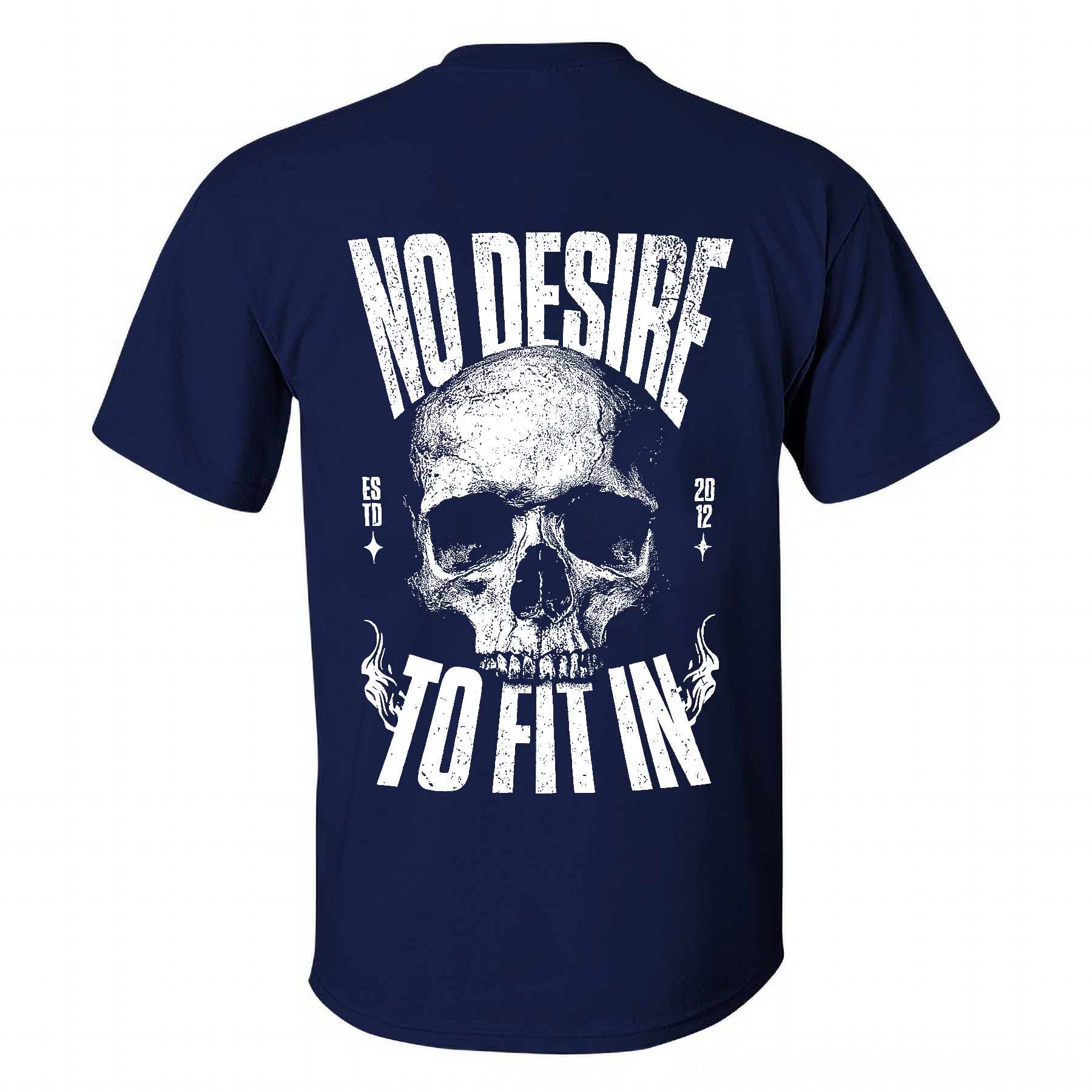 No Desire To Fit In Skull T-shirt Image - 7