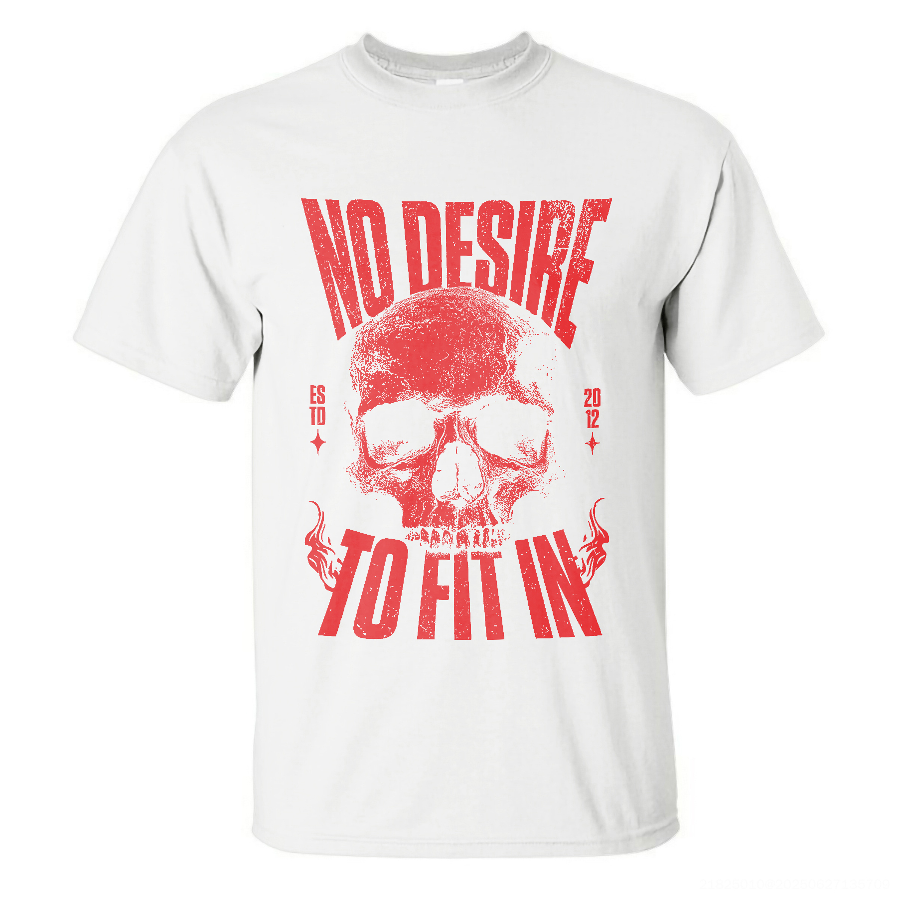 No Desire To Fit In Skull T-shirt Image - 3