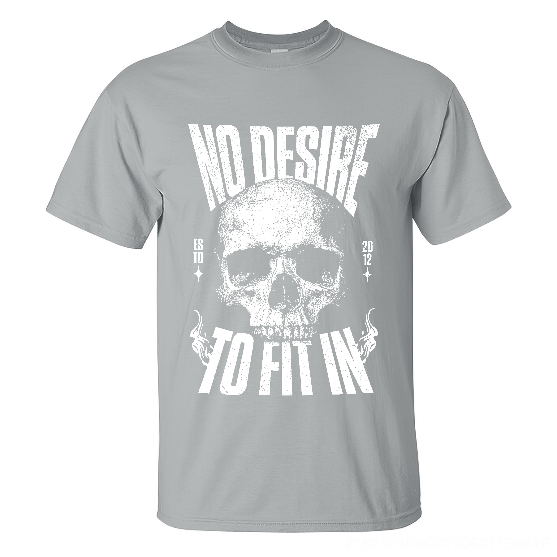 No Desire To Fit In Skull T-shirt Image - 6