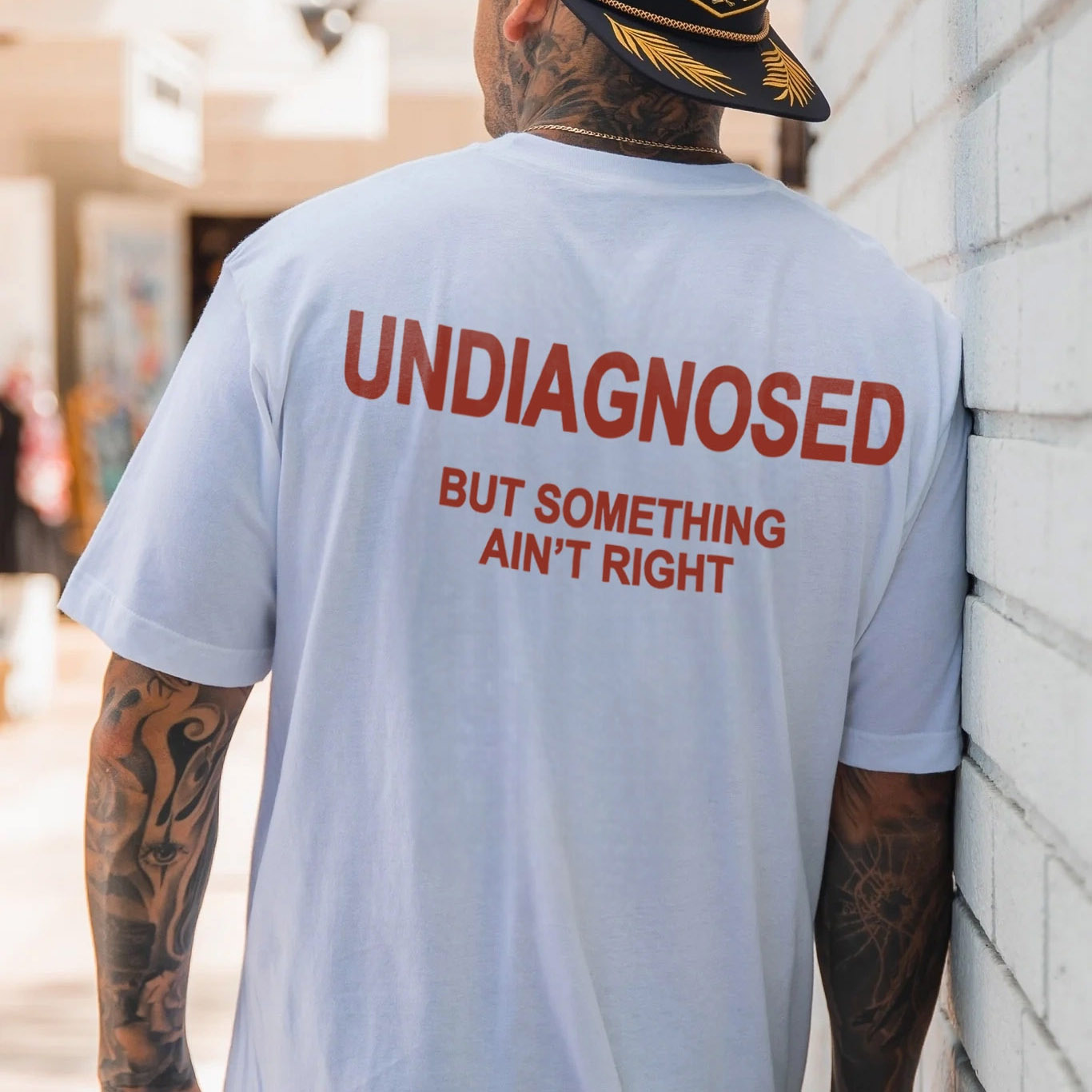 Undiagnosed But Something Ain't Right Printed Men's T-Shirt Image - 2