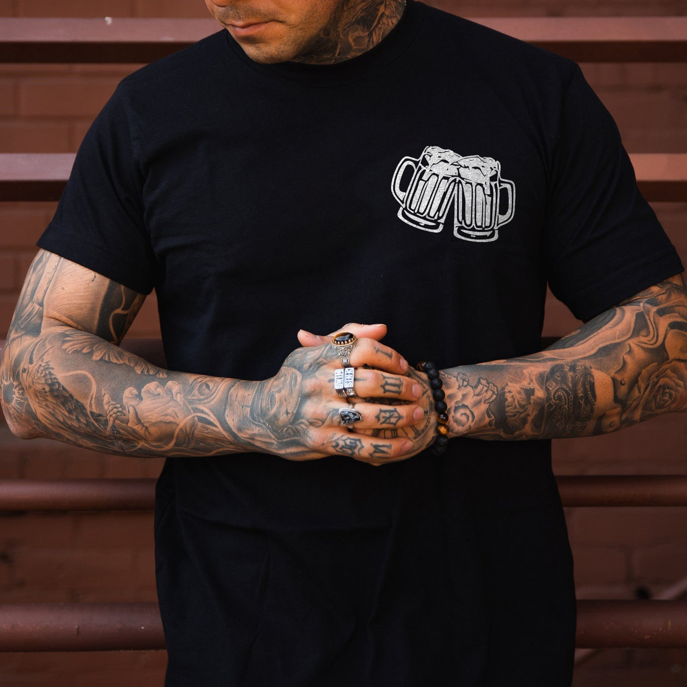 I Came Here To Drink And F*ck And I'm Almost Done Drinking Printed Men's T-shirt Image - 2