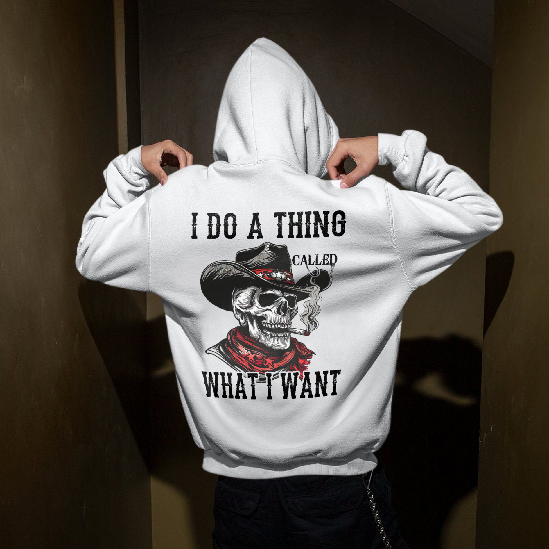 I Do A Thing Called What I Want Printed Fleece-lined Unisex Hoodie