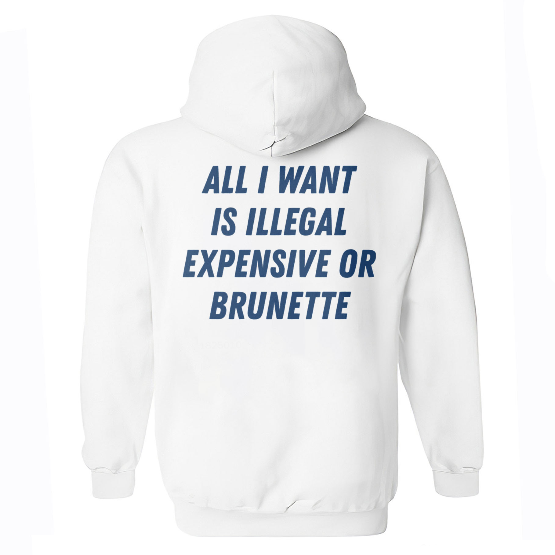 All I Want Is Illegal Expensive Or Brunette Printed Fleece-lined Unisex Hoodie