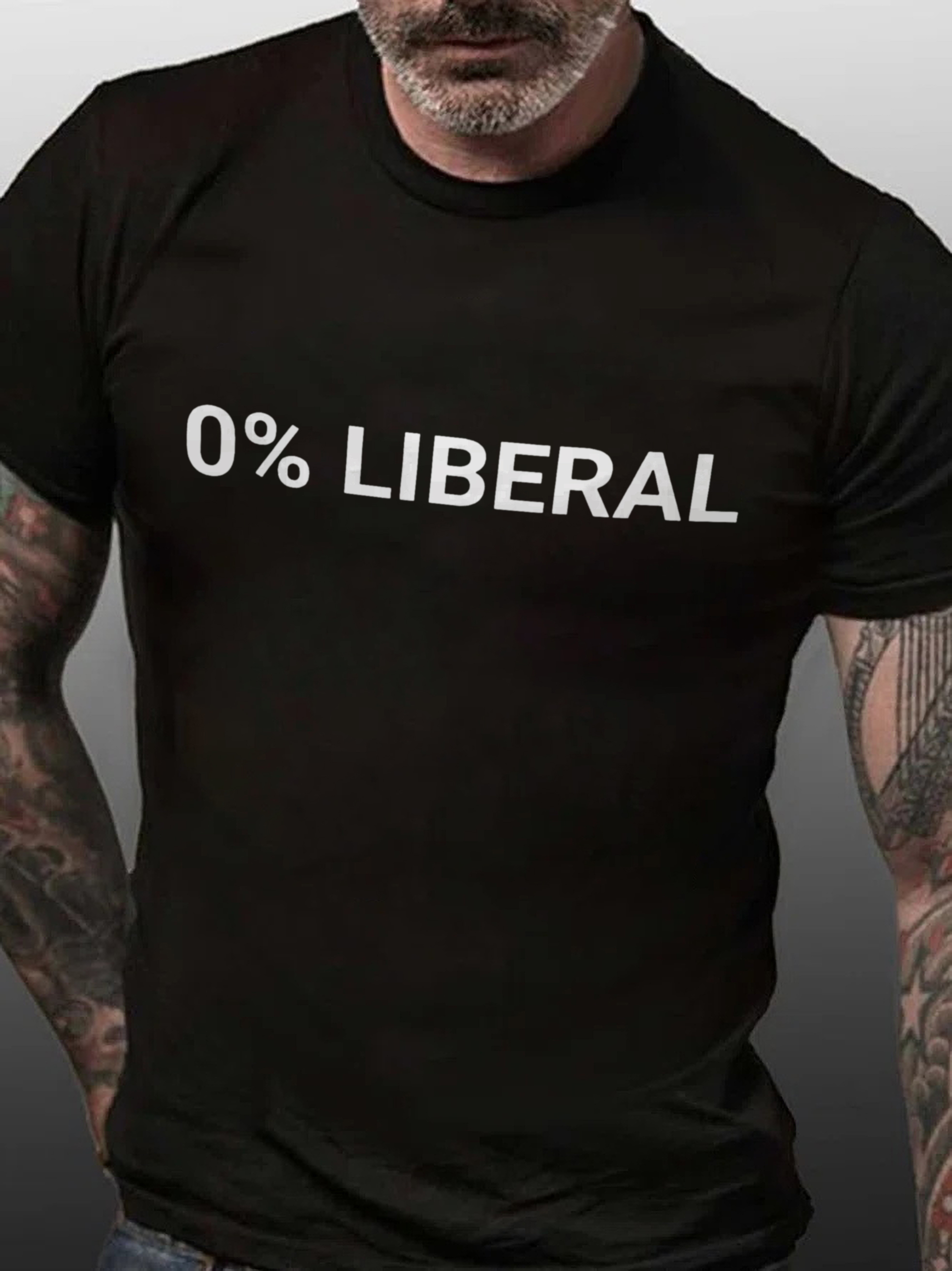 0% Liberal Printed Men's T-shirt Image - 3