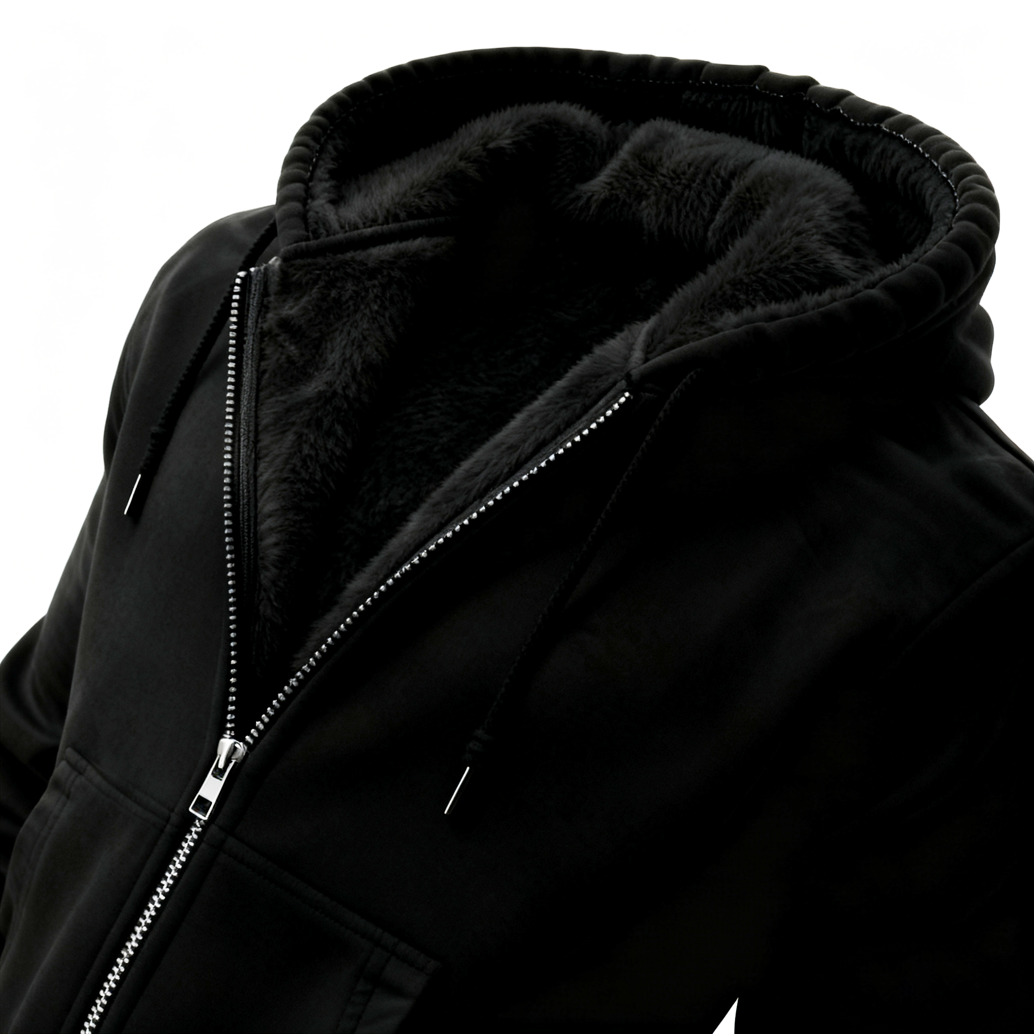 I'm Broken I'm OK Printed Zippered Hooded Fleece Cardigan