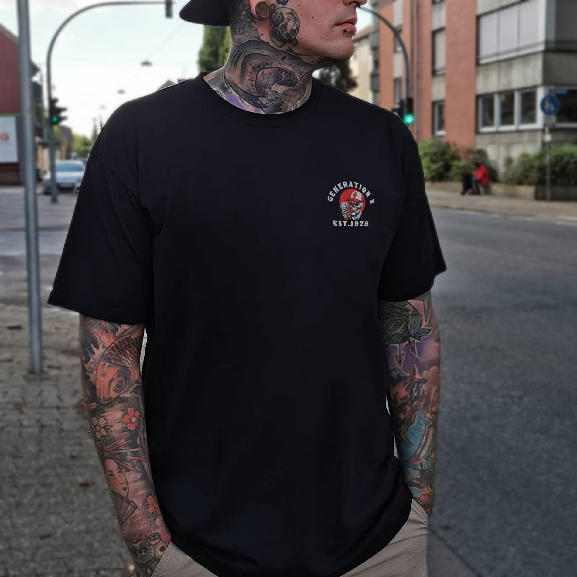 Working Like Crazy To Support The Lazy Printed Men's T-Shirt Image - 2