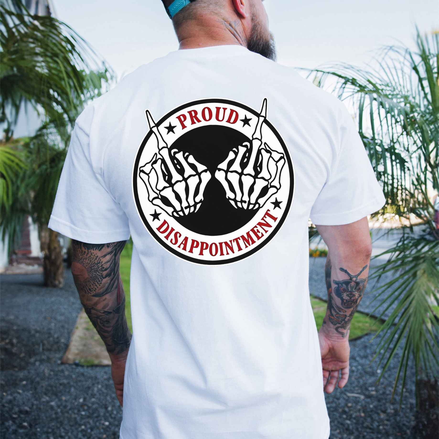 Proud Disappointment Skeleton Hand T-shirt Image - 1