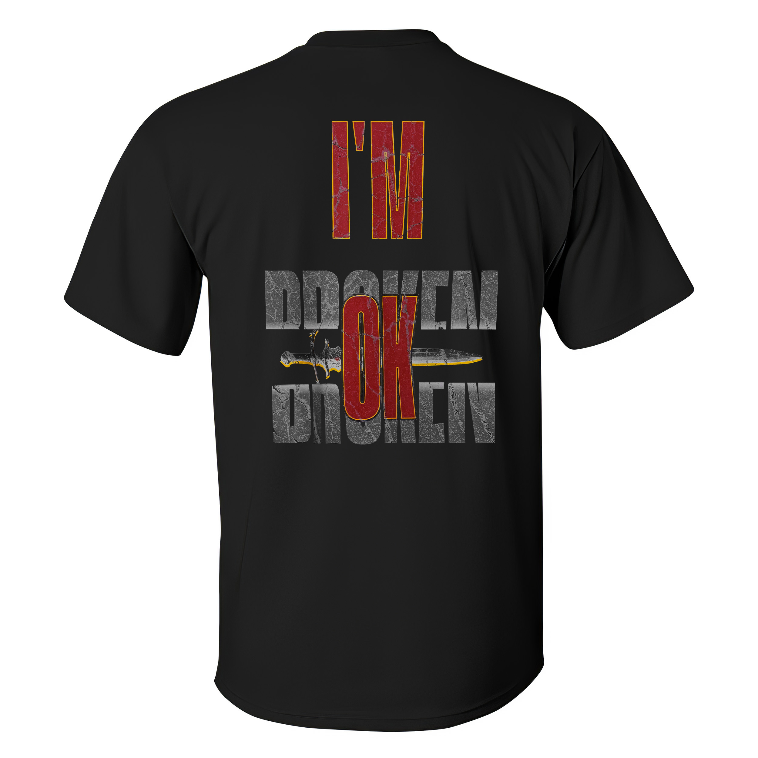 I'm OK I'm Broken Printed Men's T-shirt