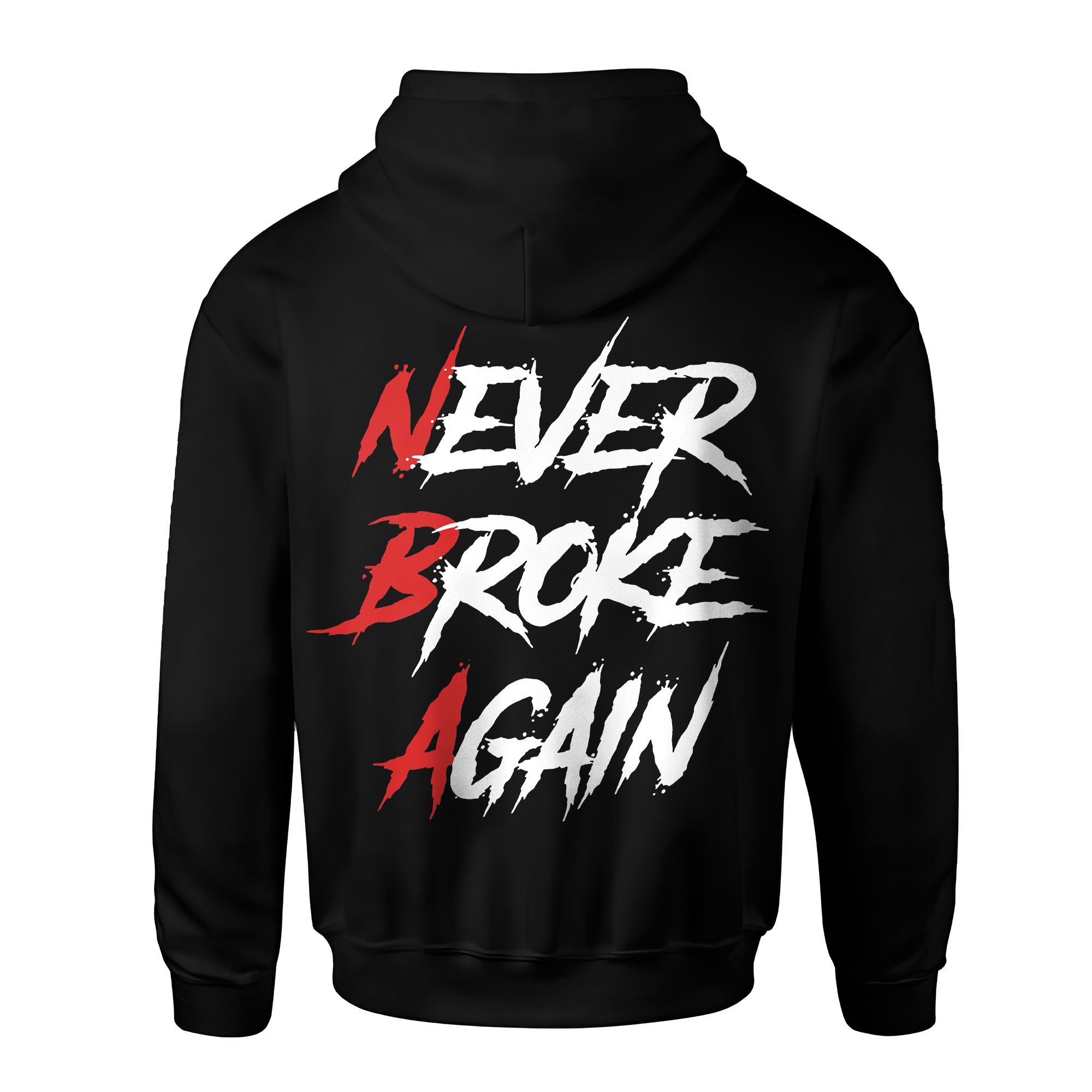 Never Broke Again Printed Fleece-lined Unisex Hoodie