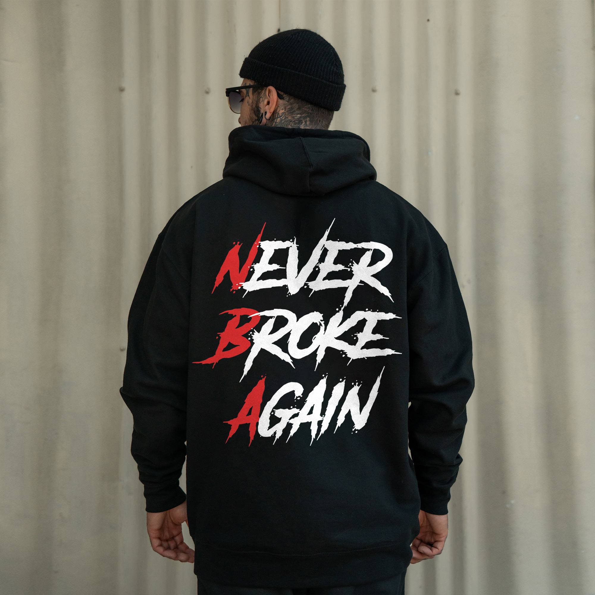 Never Broke Again Printed Fleece-lined Unisex Hoodie