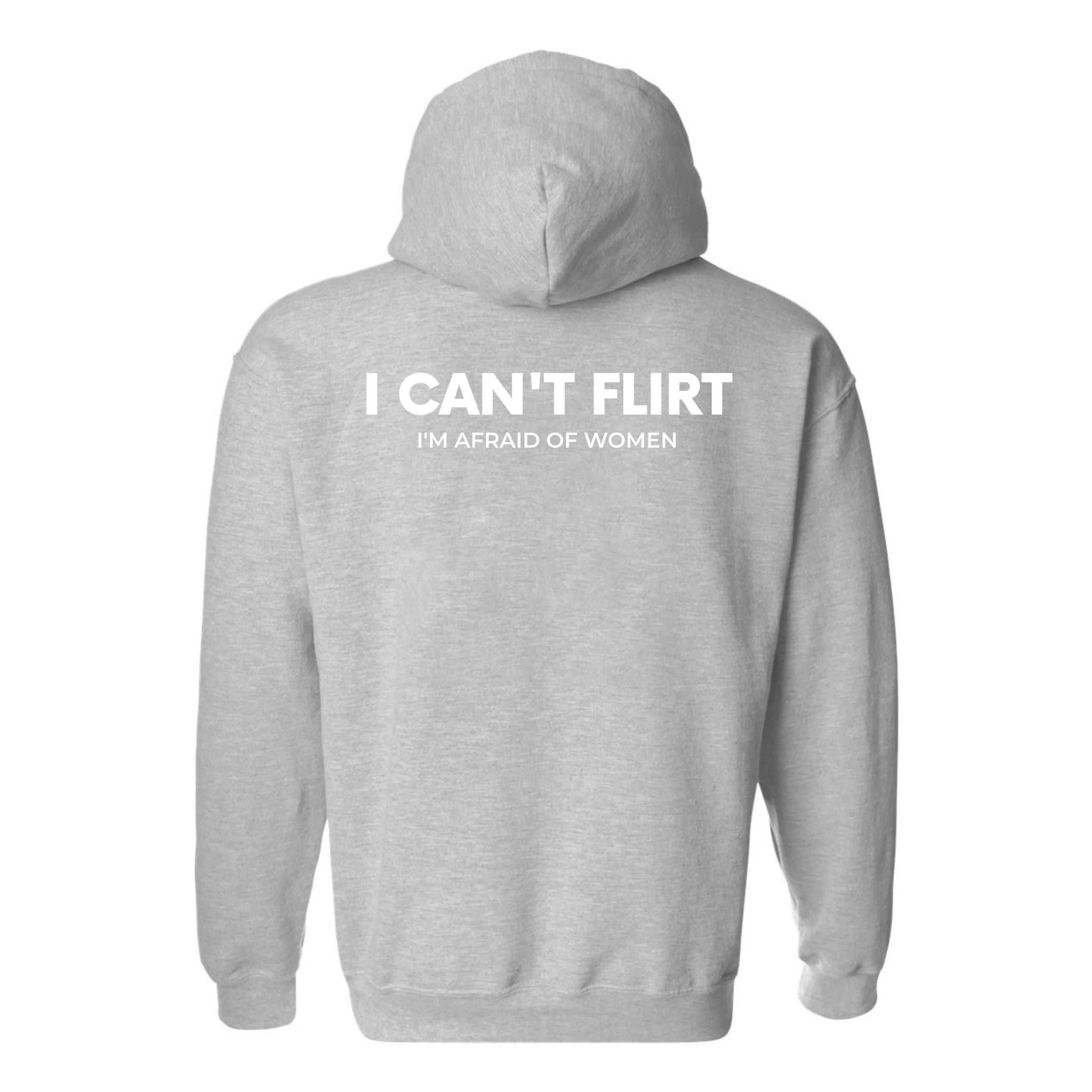 I Can't Flirt I'm Afraid Of Women Printed Fleece-lined Unisex Hoodie Image - 8