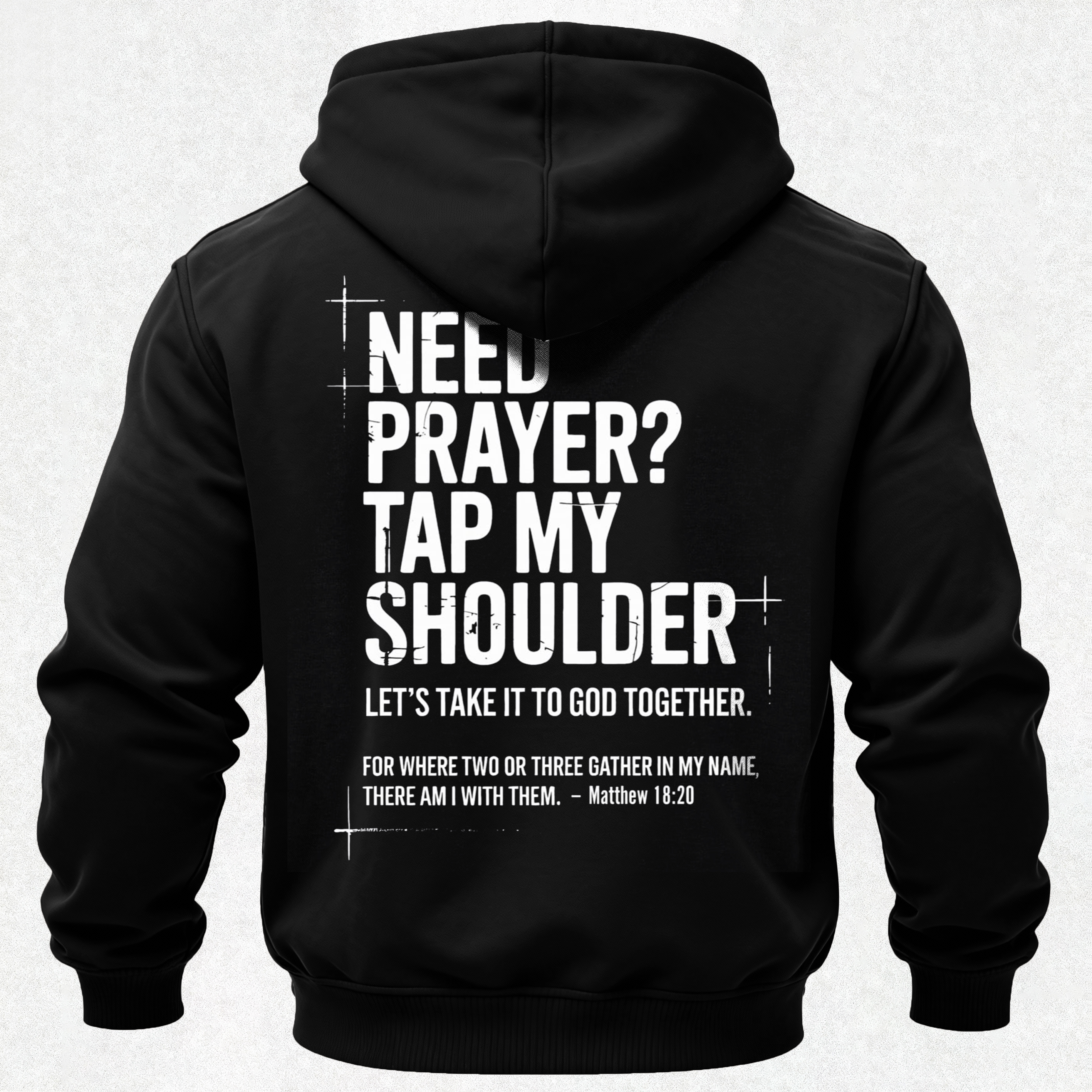 Let's Pray Printed Fleece-lined Unisex Hoodie
