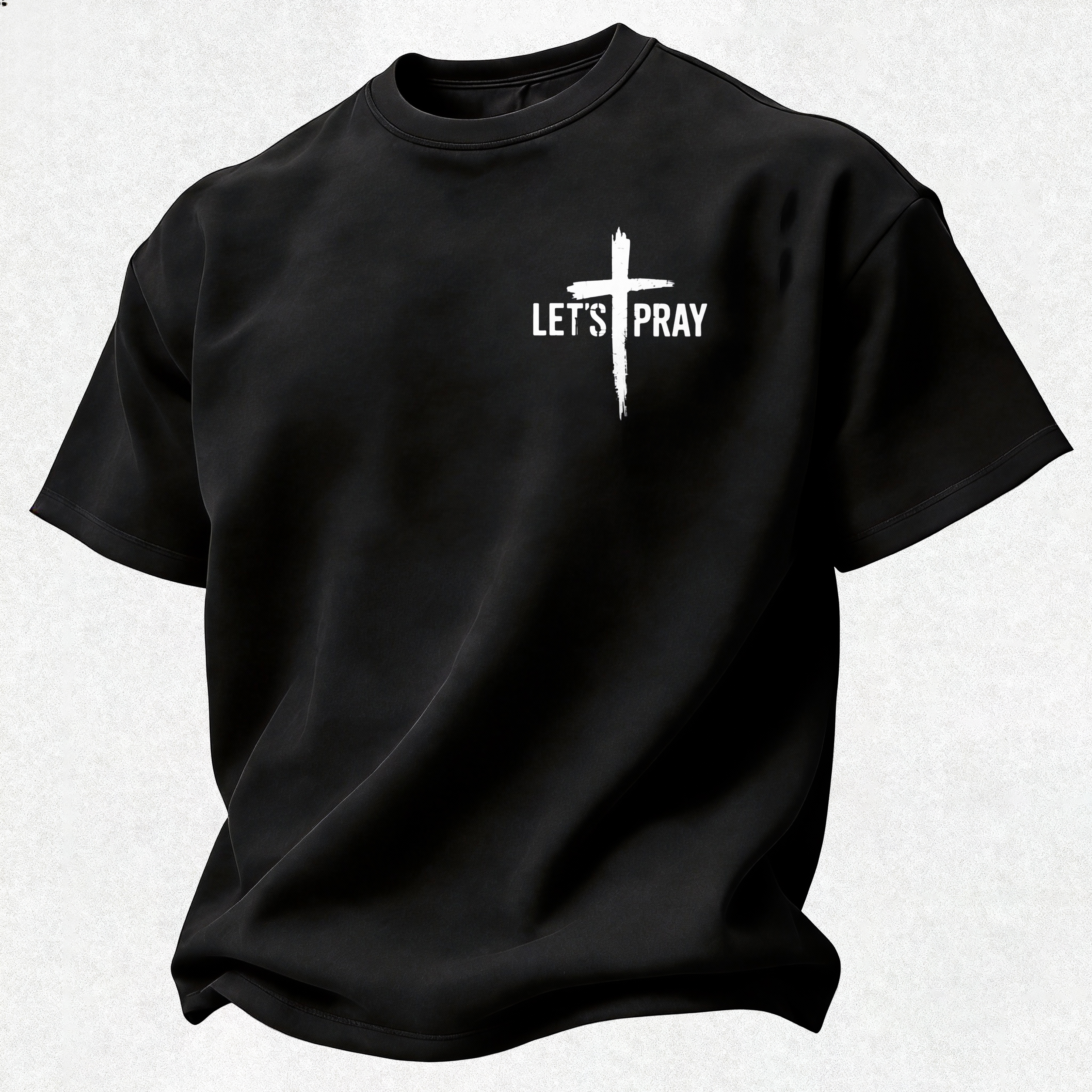 Need Prayer? Tap My Shoulder  Printed Oversized Unisex T-shirt