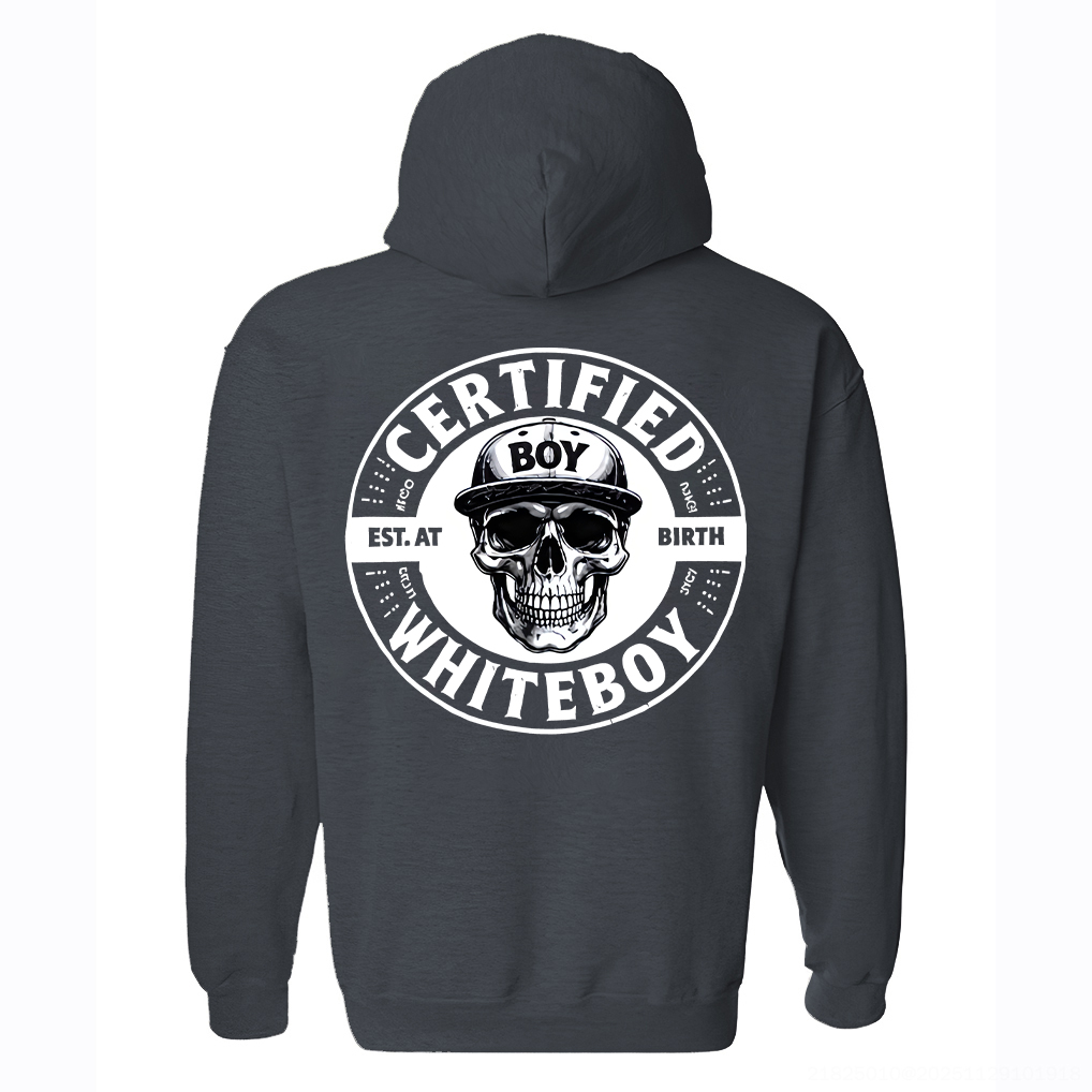 Certified Whiteboy Printed Fleece-lined Unisex Hoodie Image - 9