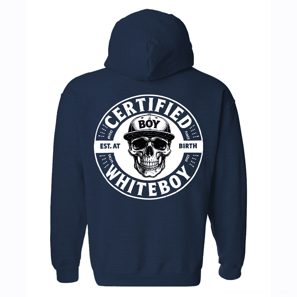 Certified Whiteboy Printed Fleece-lined Unisex Hoodie Image - 5