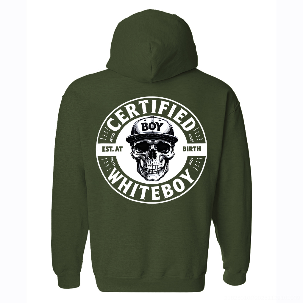 Certified Whiteboy Printed Fleece-lined Unisex Hoodie Image - 8