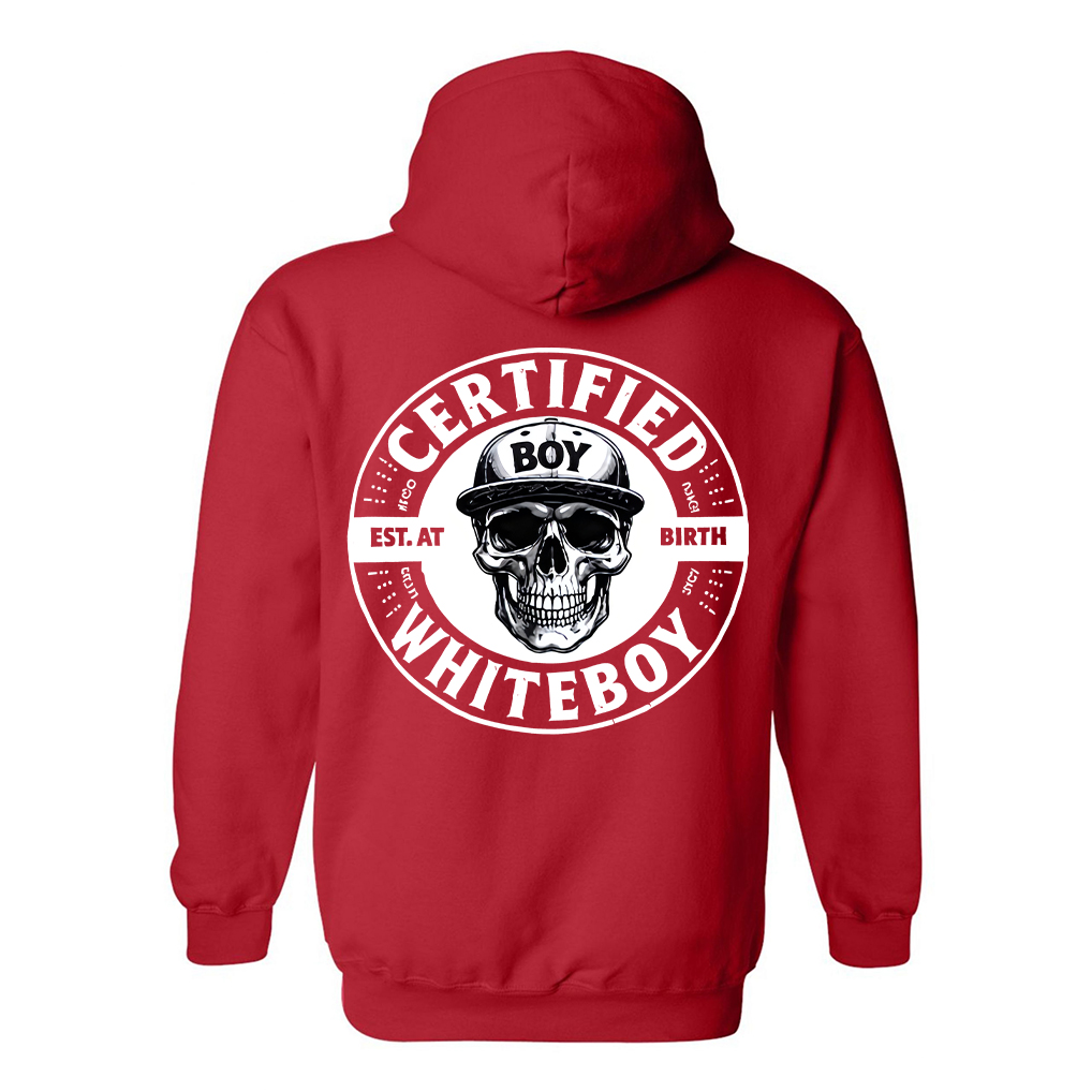 Certified Whiteboy Printed Fleece-lined Unisex Hoodie Image - 10