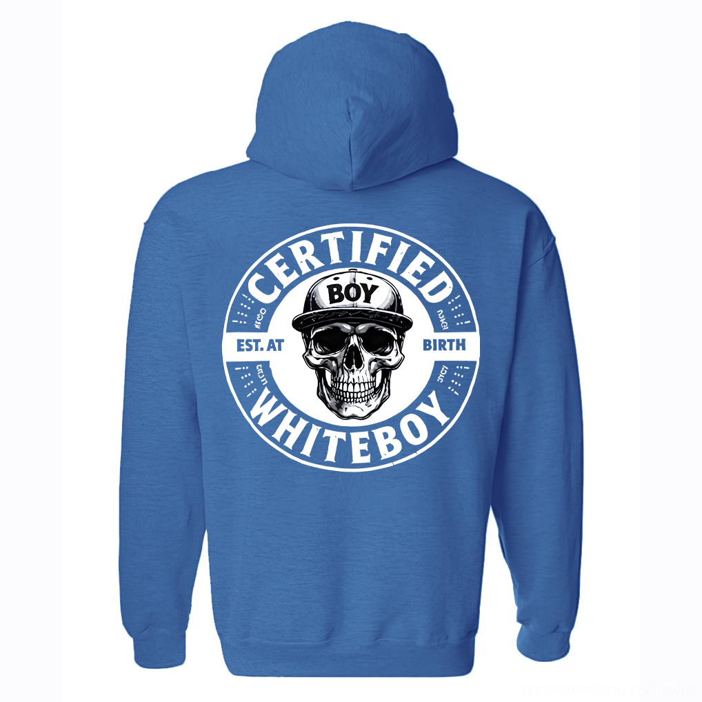 Certified Whiteboy Printed Fleece-lined Unisex Hoodie Image - 6
