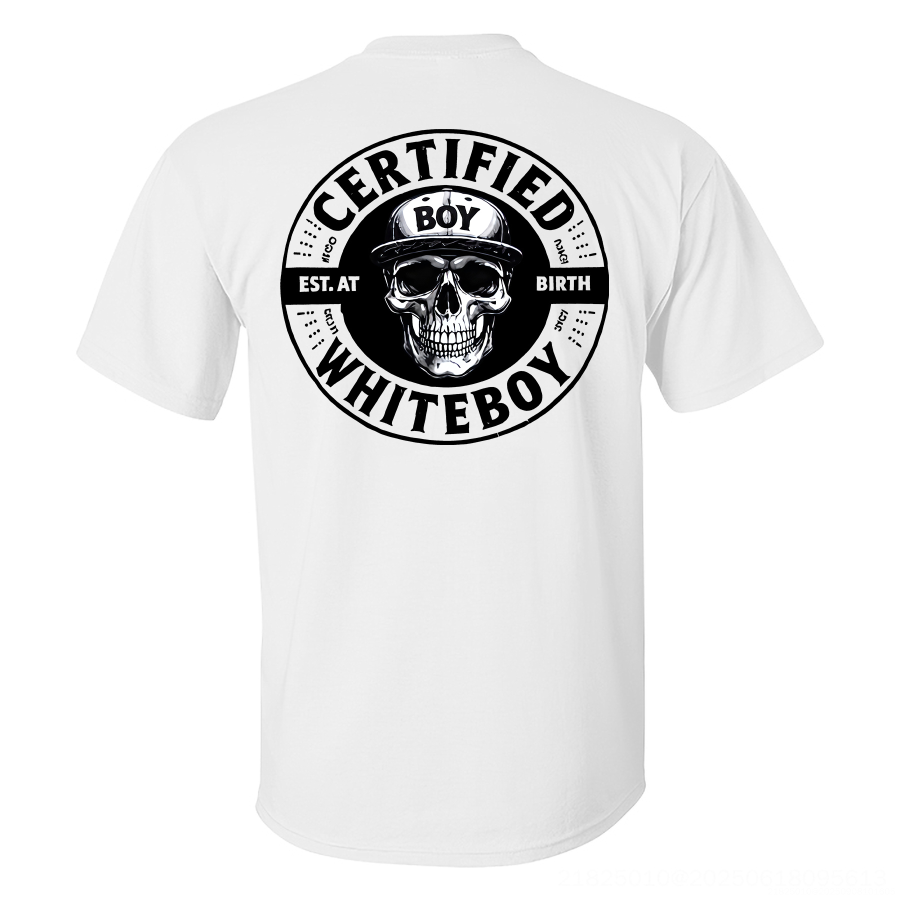 Certified Whiteboy Printed Men's T-shirt Image - 3