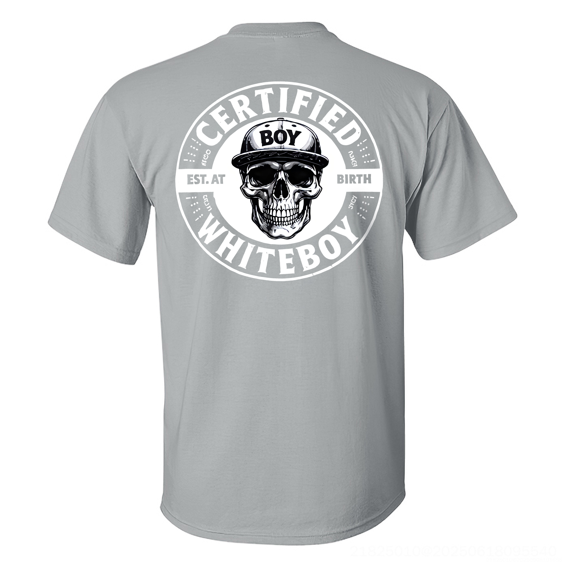 Certified Whiteboy Printed Men's T-shirt Image - 4