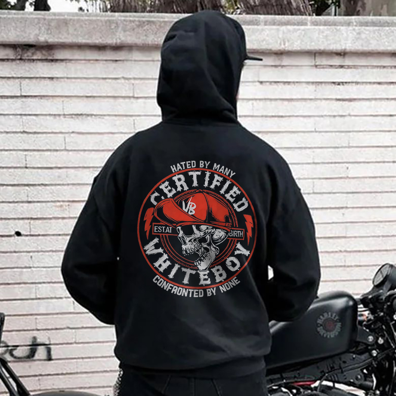 Certified Whiteboy Printed Fleece-lined Unisex Hoodie Image - 1