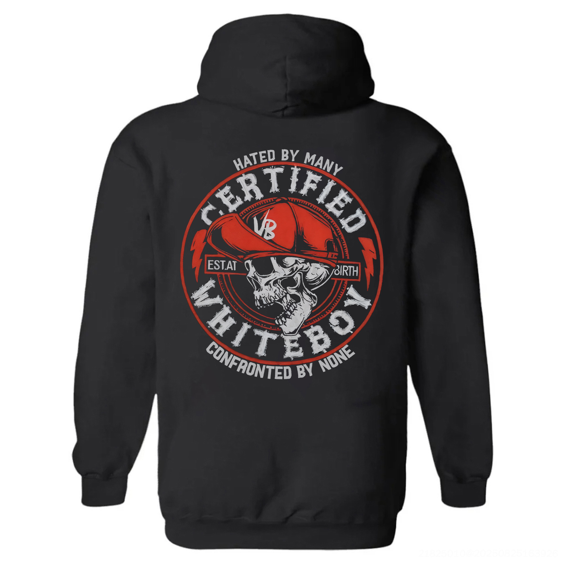 Certified Whiteboy Printed Fleece-lined Unisex Hoodie Image - 2