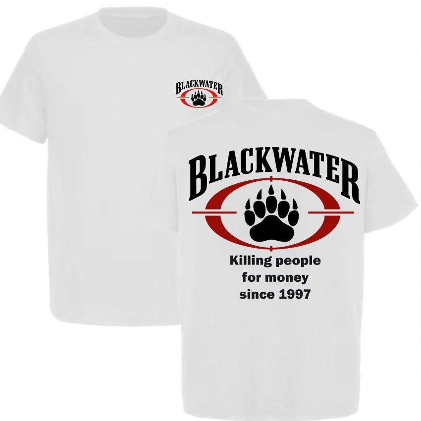 Blackwater Killing People For Money Since 1997 Printed Men's T-Shirt