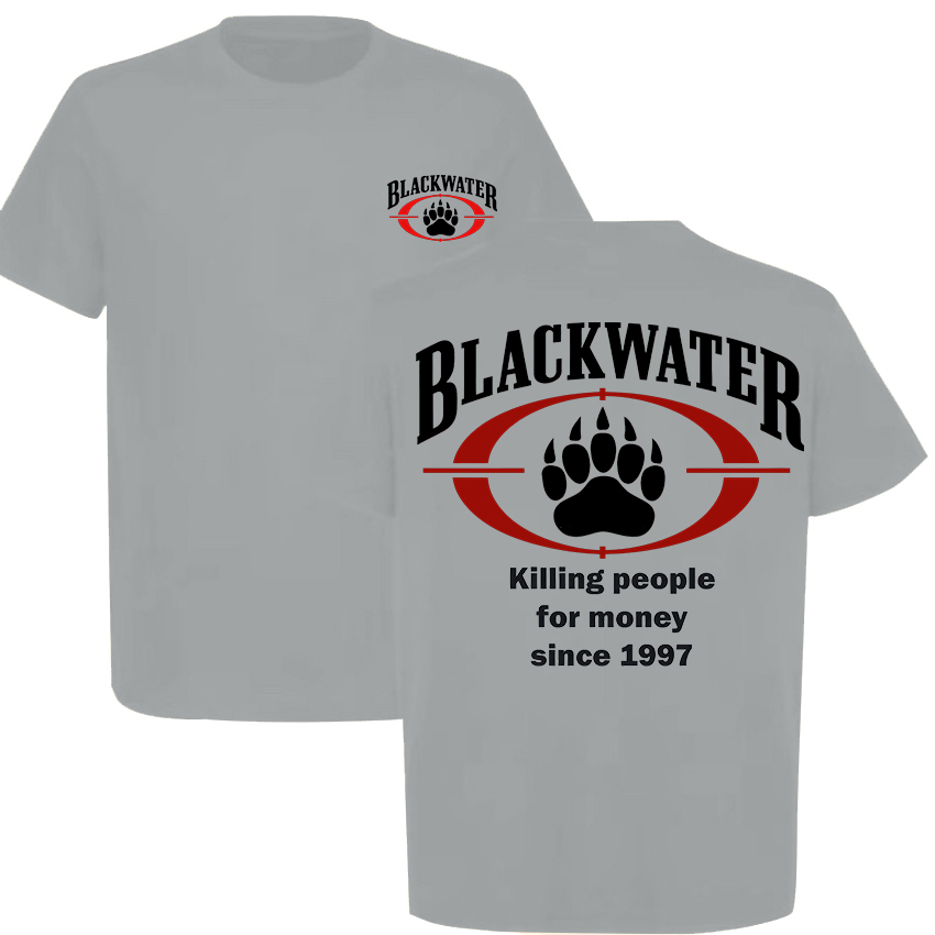 Blackwater Killing People For Money Since 1997 Printed Men's T-Shirt