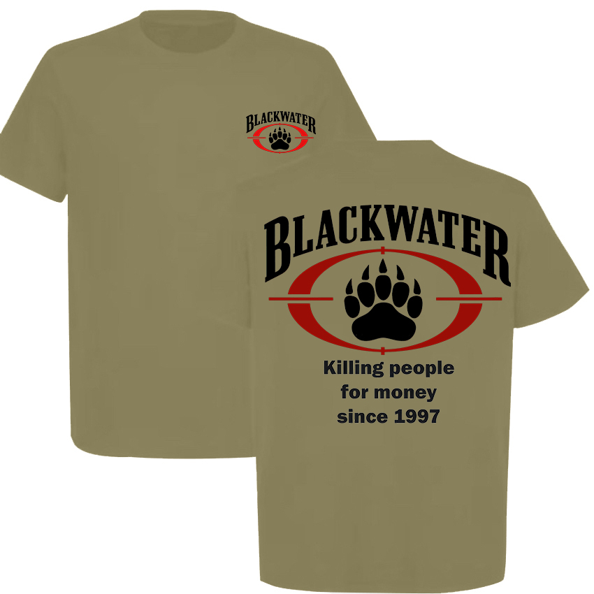 Blackwater Killing People For Money Since 1997 Printed Men's T-Shirt