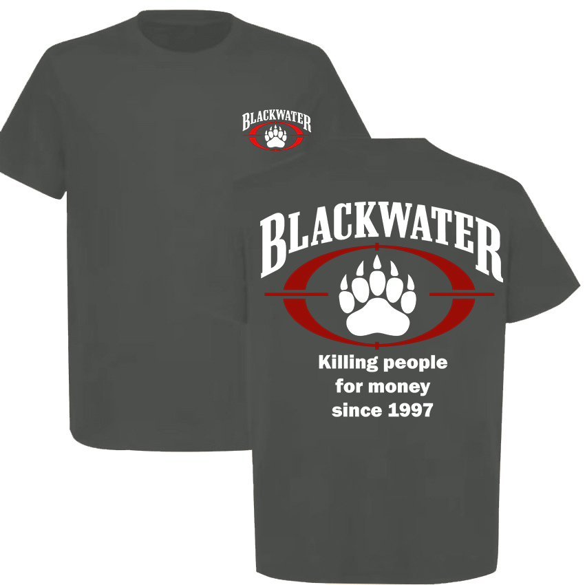 Blackwater Killing People For Money Since 1997 Printed Men's T-Shirt