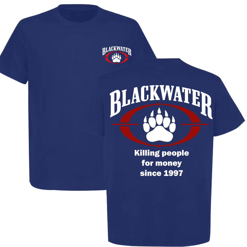 Blackwater Killing People For Money Since 1997 Printed Men's T-Shirt