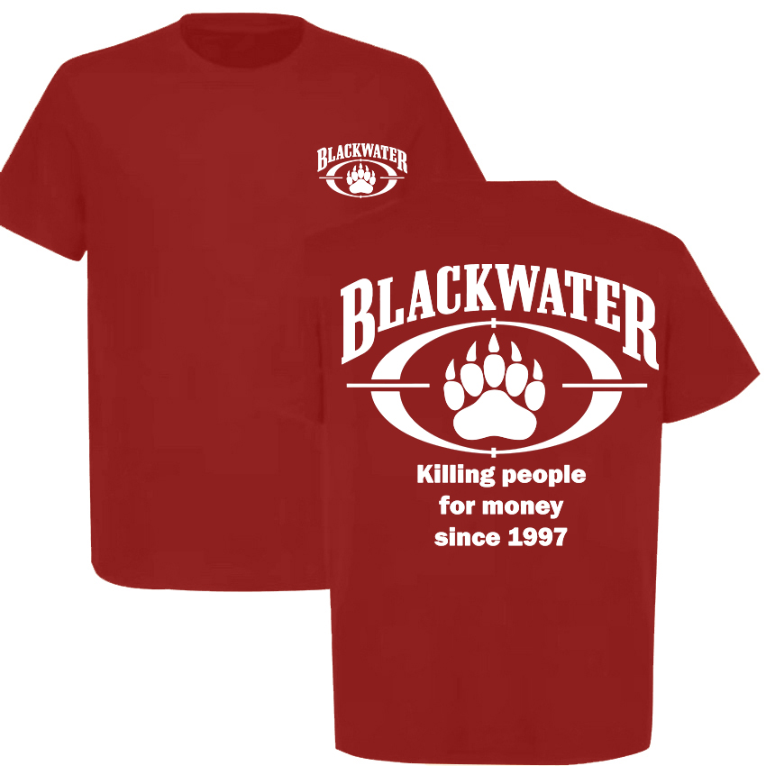 Blackwater Killing People For Money Since 1997 Printed Men's T-Shirt