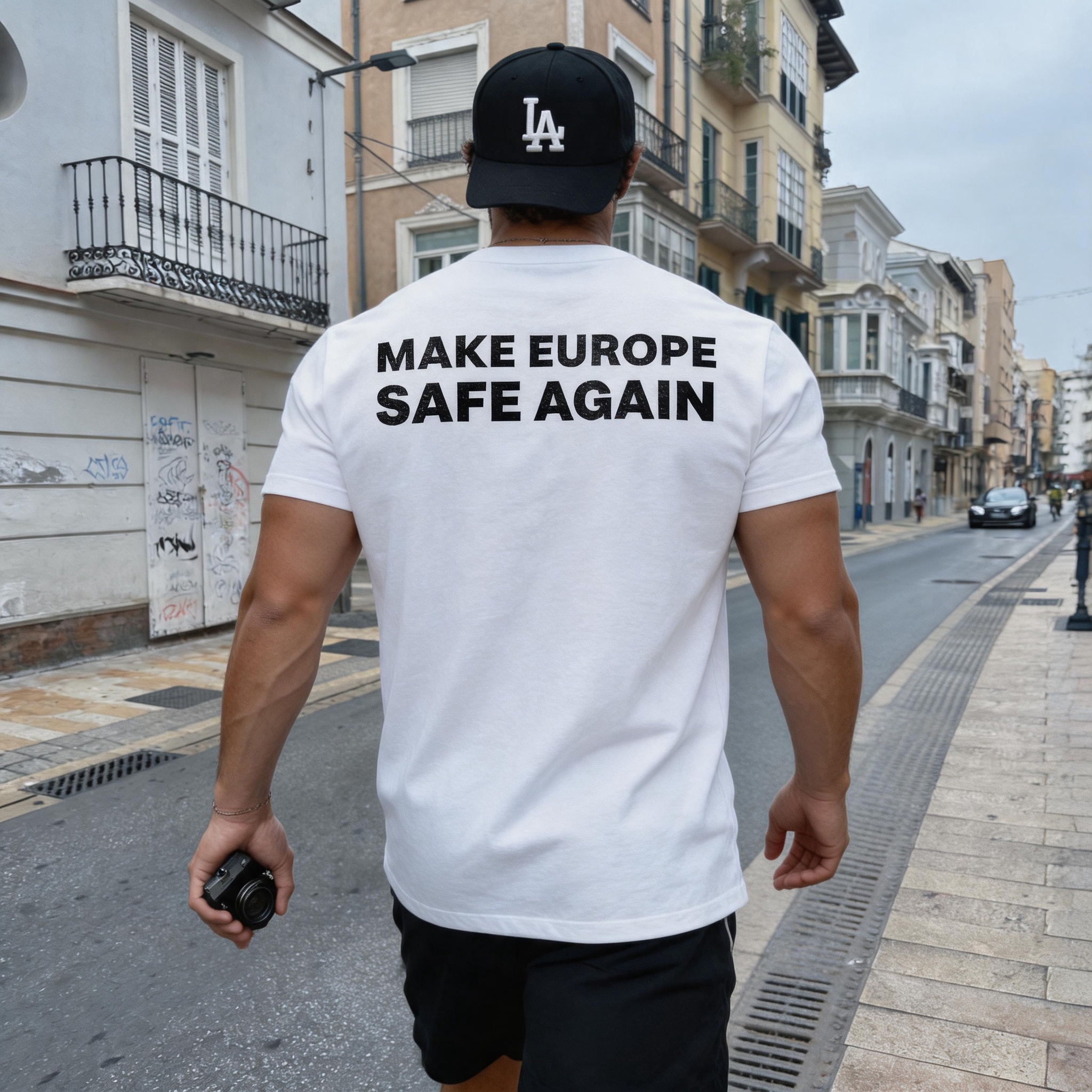 Make Europe Safe Again Printed Men's T-Shirt Image - 1