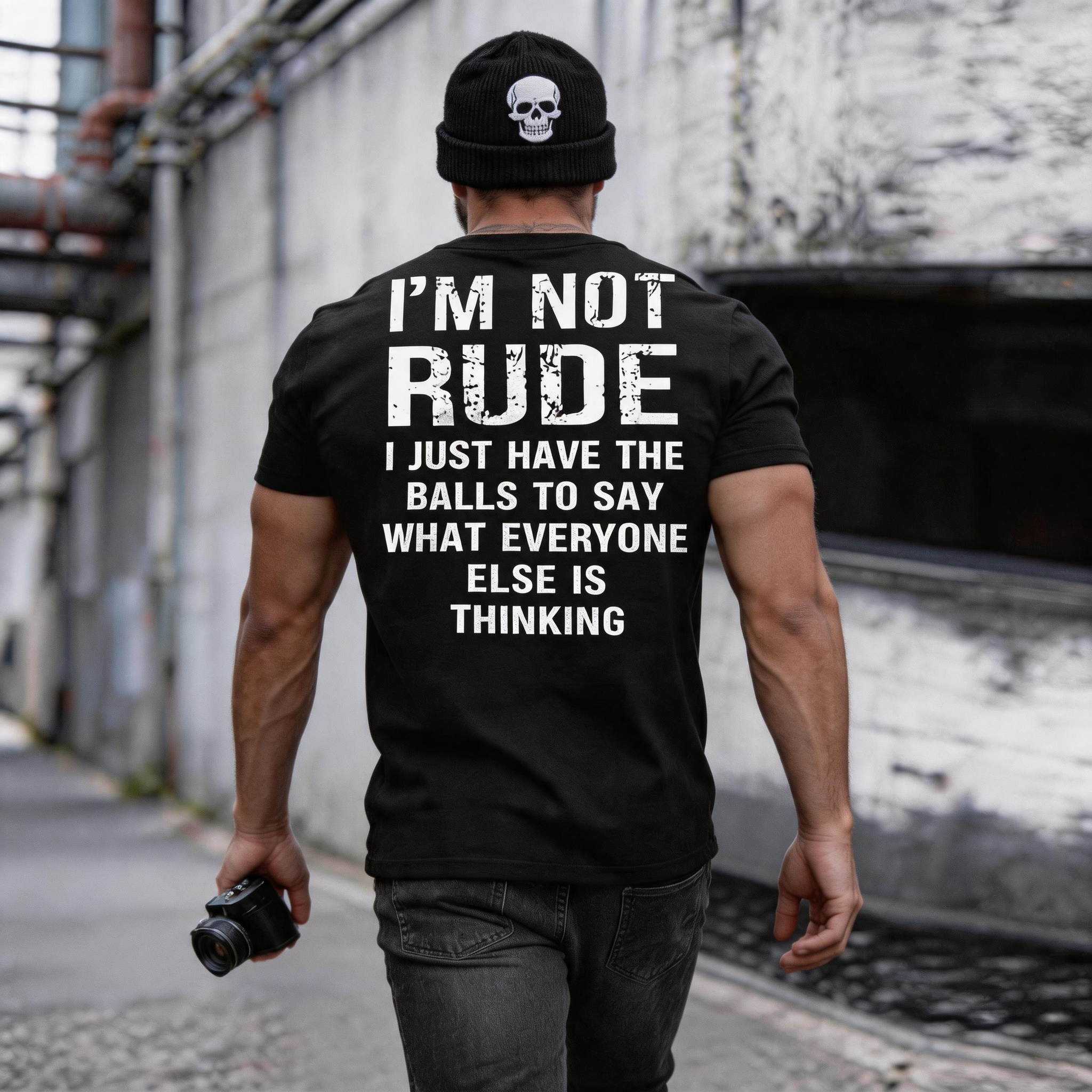 I'm Not Rude I Just Have the Balls to Say Printed Men's T-Shirt Image - 1