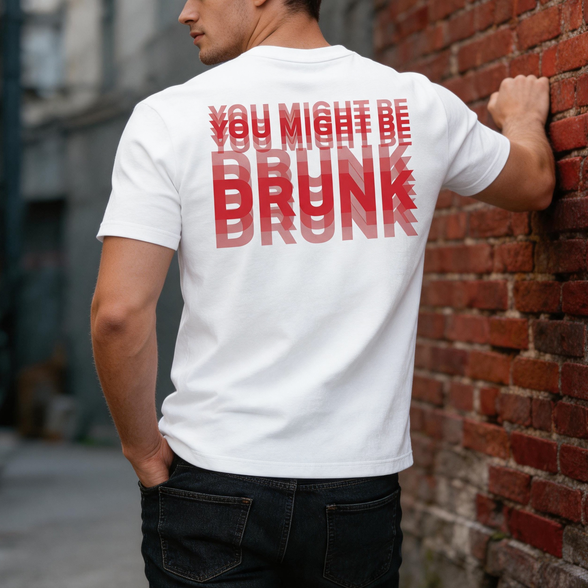 You Might Be Drunk Printed Men's T-shirt Image - 6