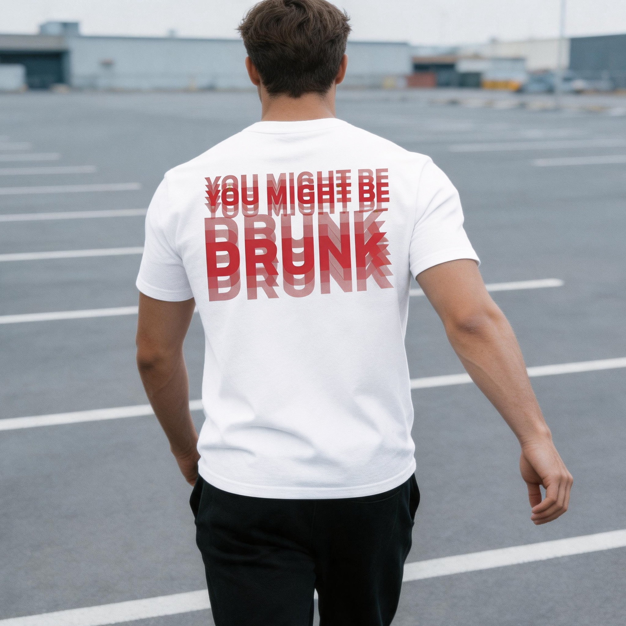 You Might Be Drunk Printed Men's T-shirt Image - 5