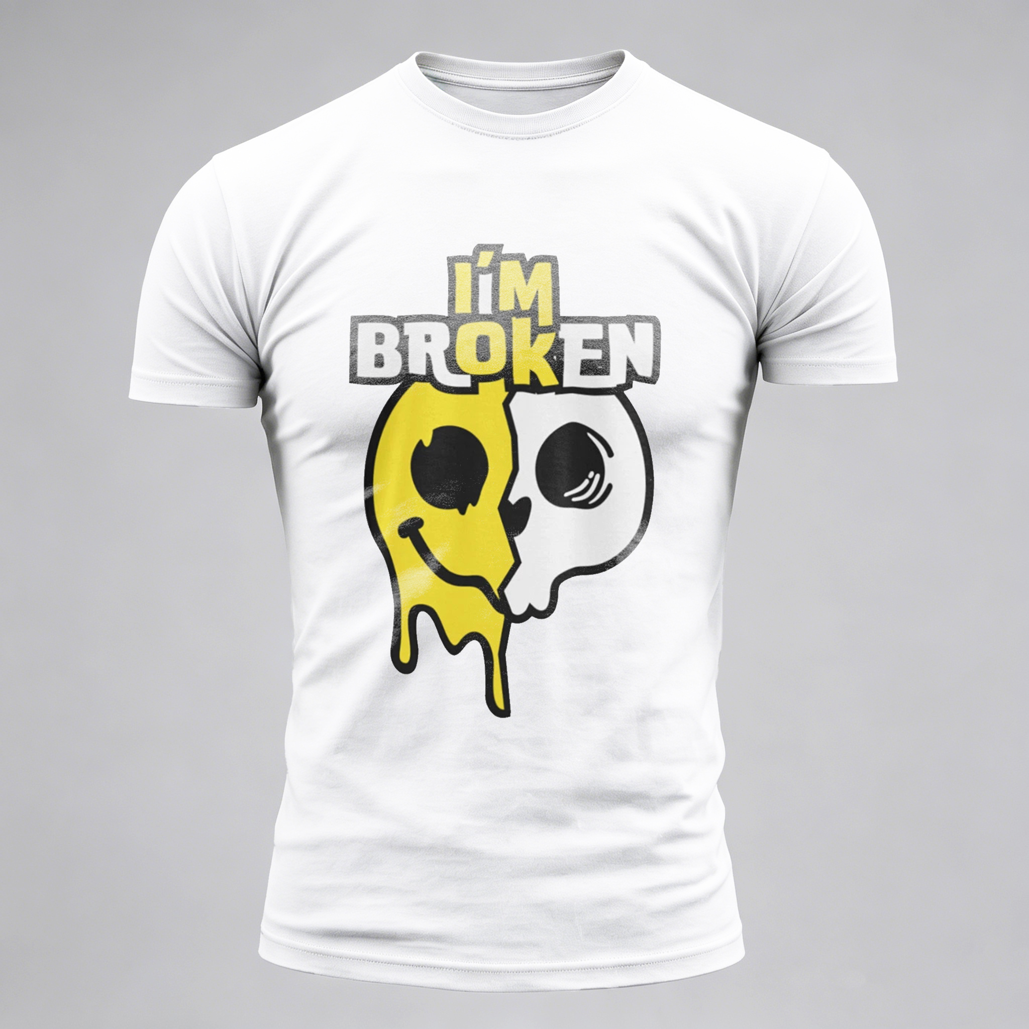 I'm Broken Printed Men's T-Shirt Image - 1