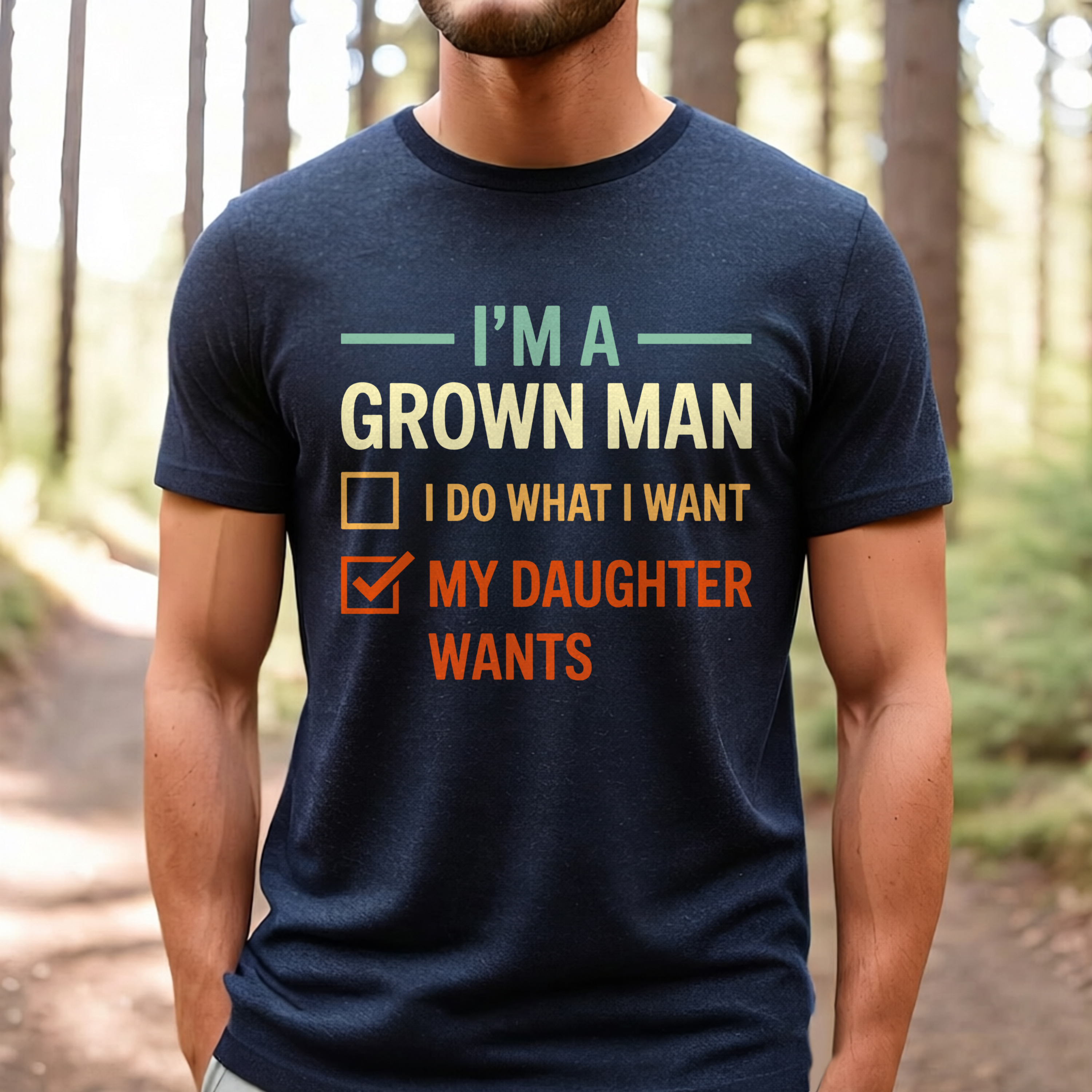 I'm A Grown Man Printed Men's T-shirt Image - 4