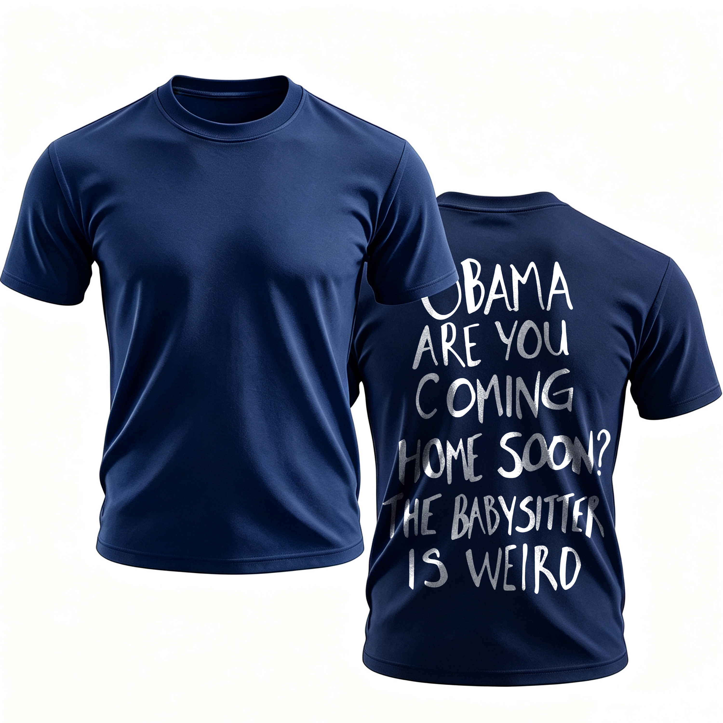Obama Are You Coming Home Soon Printed Men's T-shirt