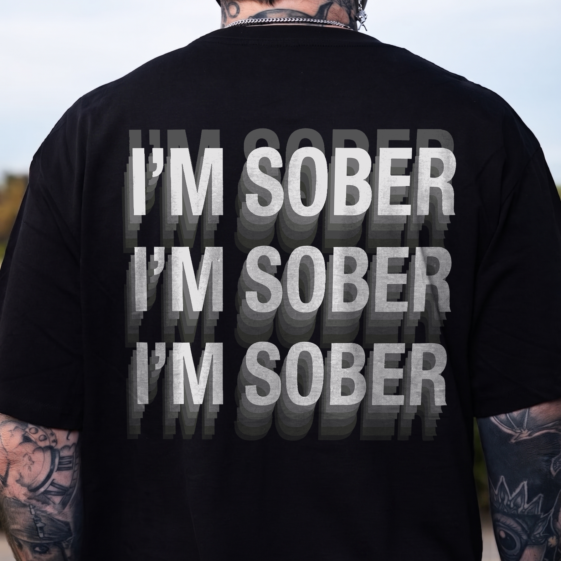 I'm Sober Printed Men's T-Shirt Image - 1