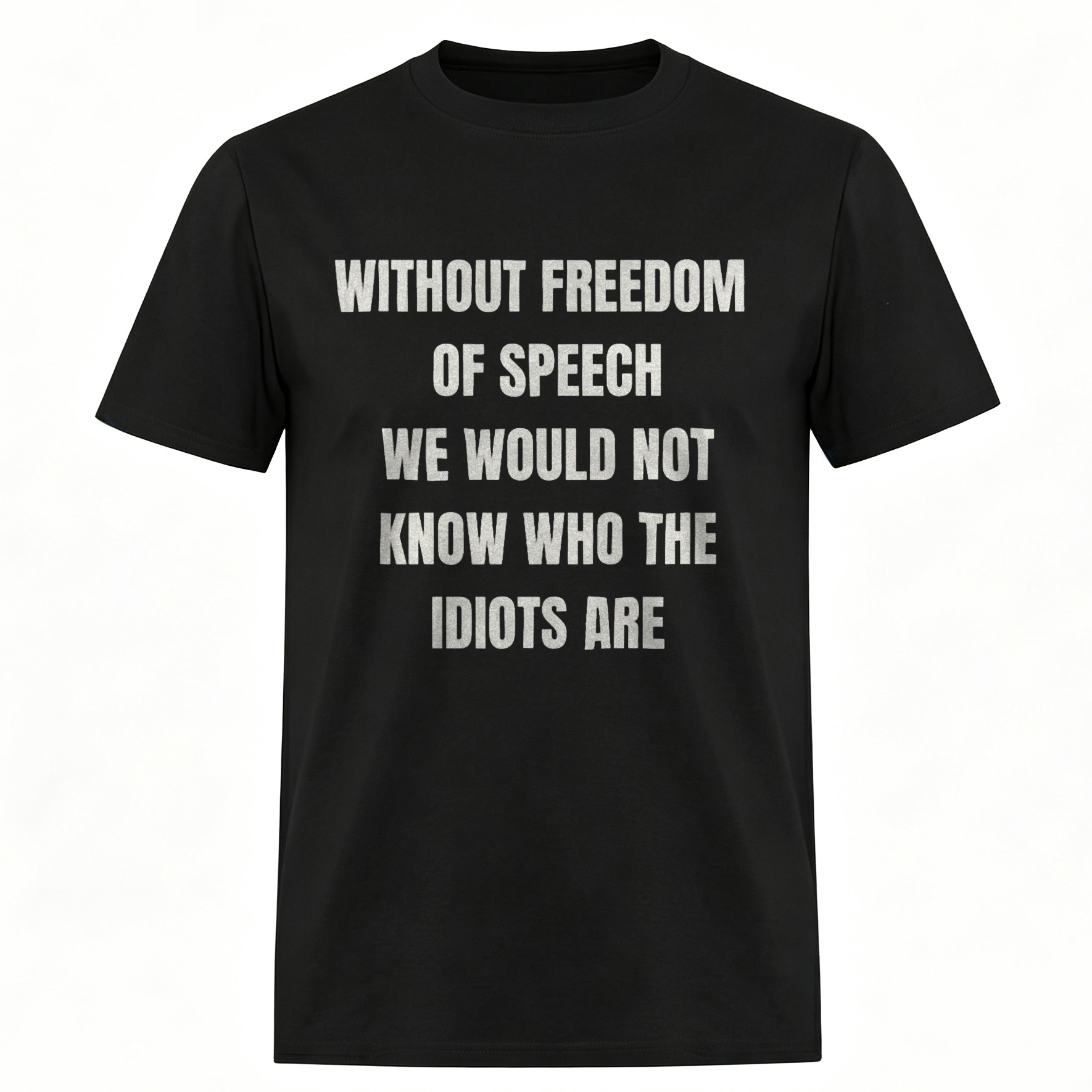 Without Freedom of Speech Printed Men's T-Shirt Image - 2