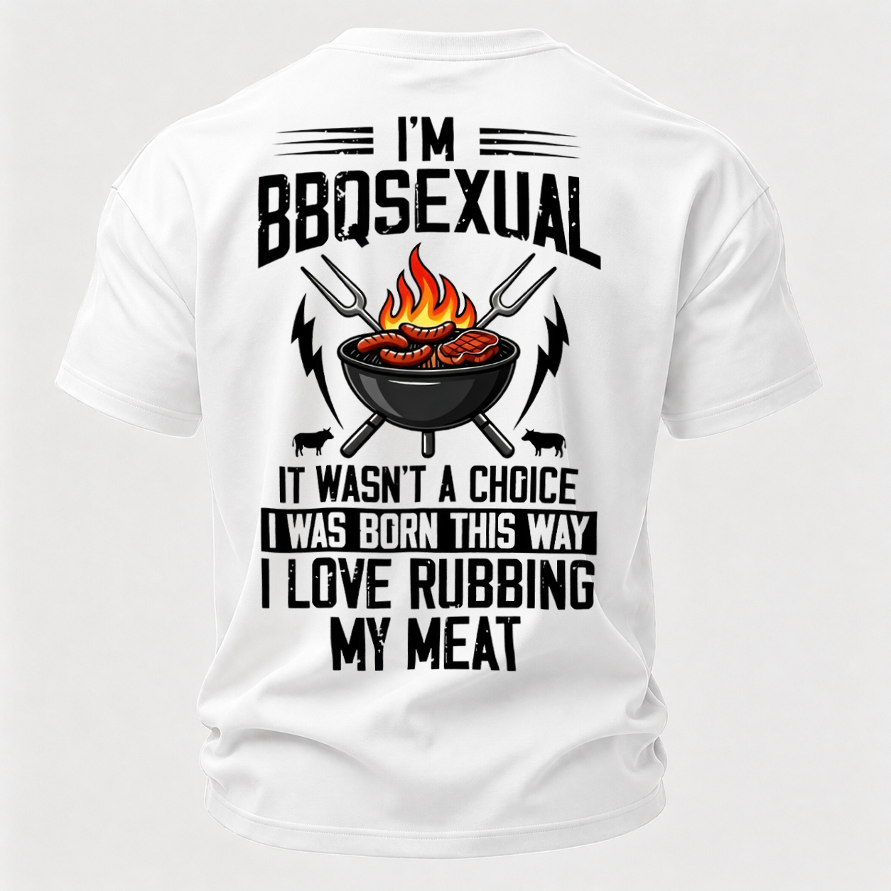 I Love Rubbing My Meat  Printed Men's T-Shirt