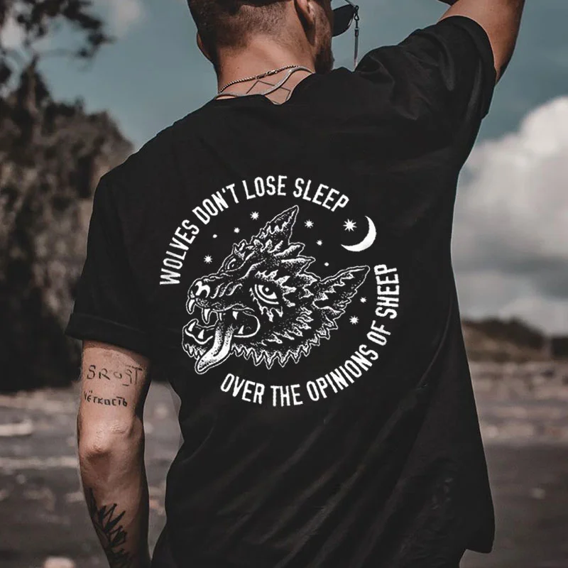 Wolves Don't Lose Sleep Printed Men's T-shirt