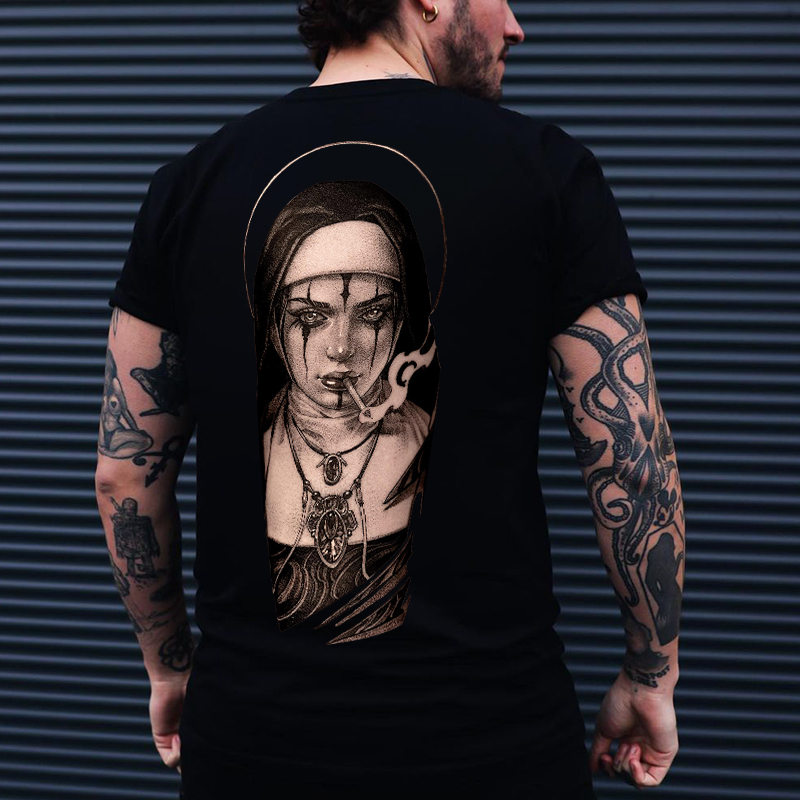 Evil Nun Printed Men's T-shirt